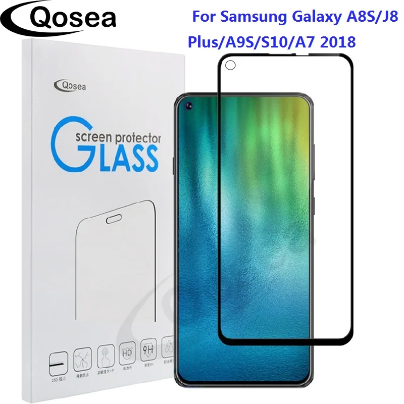 Защитная пленка для экрана смартфона samsung Galaxy A8S закаленное Стекло с уровнем