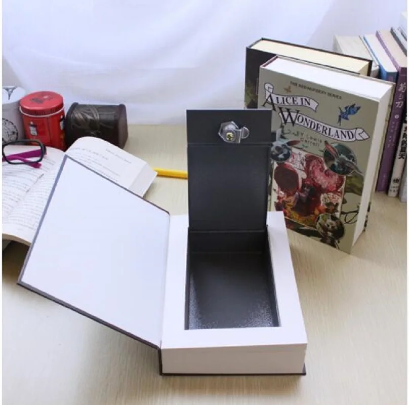 Safe Storage Box Dictionary Book Bank Jewellery Cash Money Box Hidden Secret Security Locker With Key or Password Lock