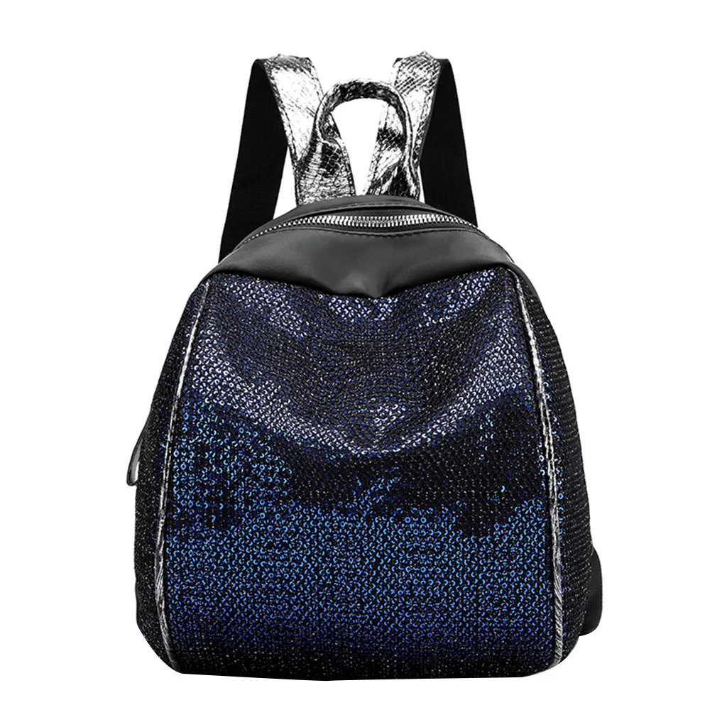 

Women Sequin Travel Backpack Nylon Oxford Casual Quality Fashion School Backpacks Mochilas Escolares Para Adolescentes