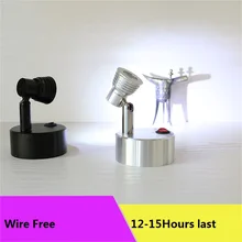 1 Вт/3 Вт AAA батарея светодиодная точечная лампа, беспроводной ювелирный магазин, ночной рынок, свадьба, шоу, подвижная и портативная Li батарея лампа