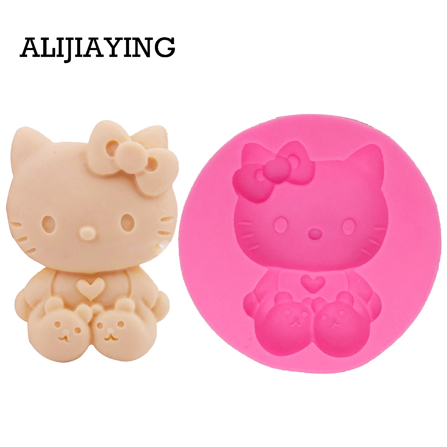 M0241 1 Pieces De Style De Bande Dessinee Chat Silicone Moules Pour Gateau Decoration Fondant Gateau Moule Chocolat Savon Moule Gateau Outils