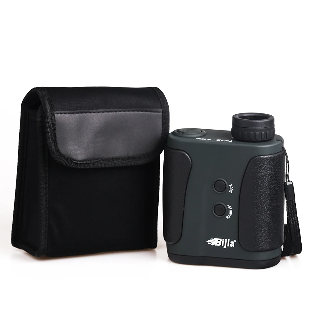 BIJIA 7x32 1200m Laser Distance Meter Range Finder Telescope for Hunting Golf Laser Rangefinder Measure Distance