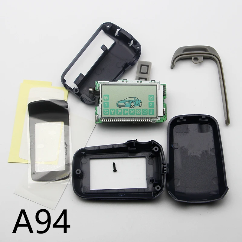 

A94 LCD Remote Control Starter Key Fob Chain for Twage Starline A94 Russian version Two Way Car Burglar Alarm System keychain