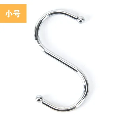 10pcs Powerful Stainless Steel S Hanger Hook Kitchen Bathroom Clothing Clasp