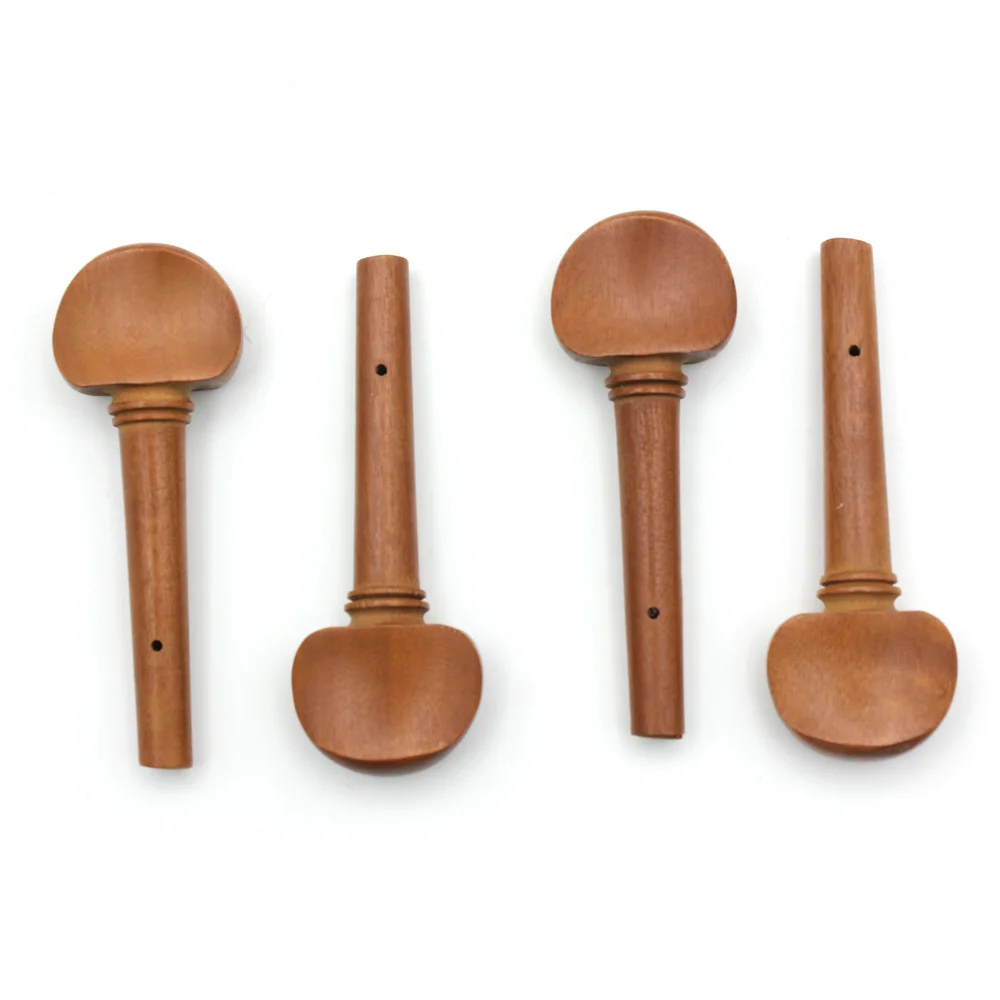

4pcs 4/4 Size Fiddle Violin Tuning Peg Set Jujube Wood Replacement for 4/4 Size Violin Wooden Violin Parts & Accessories