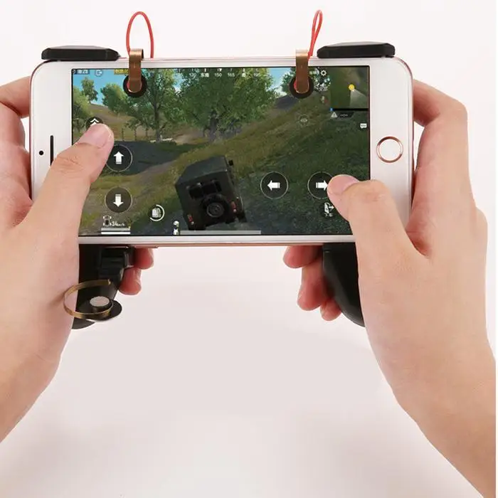1 пара мобильных игровых контроллеров Shoot Aim Trigger Black Fire 6,6-8 см/2,59-3,14 дюймов кнопки телефон для телефонных игр