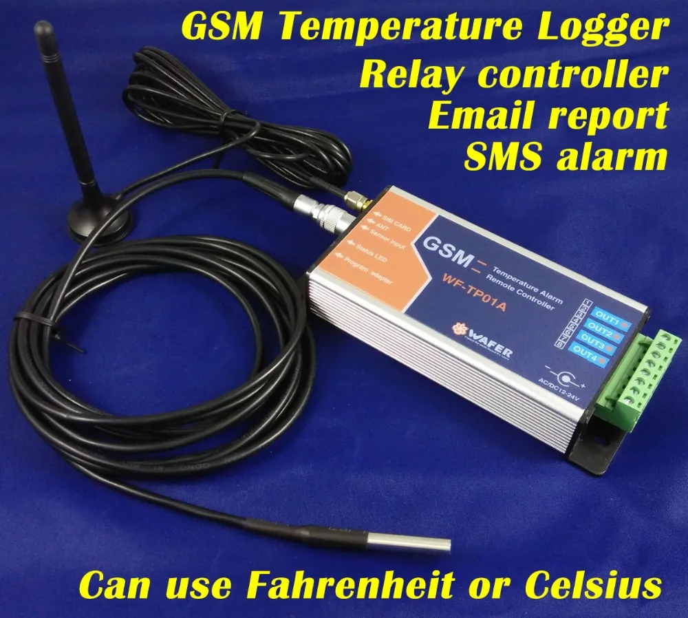 GSM Remote type Temperature controller ,temperature Monitor ,SMS Alarm Email logger reportin