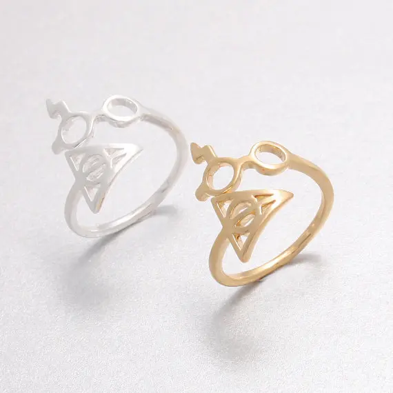 yiustar Simple Deer Antler ring women Animal women finger rings party gift