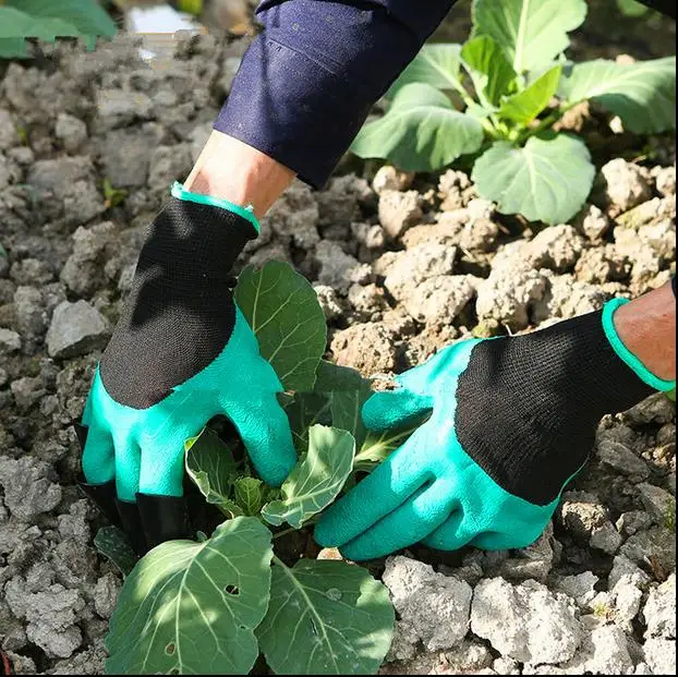 

Garden Genie Gloves with Fingertips Uniex Claws Quick Easy to Dig and Plant Safe for Rose Pruning Gloves Mittens Digging gloves