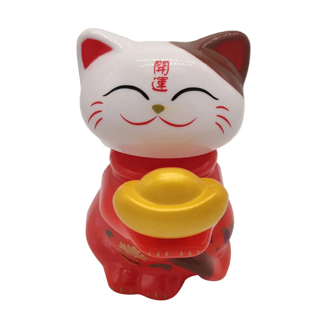 Solar Powered Dancing Toy Cute Bobblehead Fortune Cat Dancing Swinging Animal Doll Sun Dancer Home Decor Car Ornament