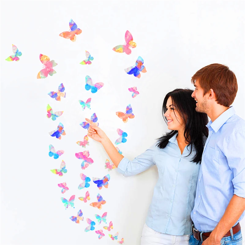 

colorful butterfly wall stickers for living room kids children room girl bedroom nursery party wall art decor diy pvc decals