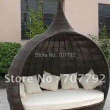 Горячая Распродажа SG-12021C элегантный черный ротанговый шезлонг мебель