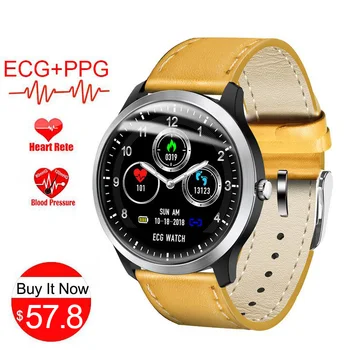 

N58 ECG Smartwatch Men Smart Watch Support Electrocardiogram Measurement 3D UI Multisport Fitness Tracker Stainless Steel