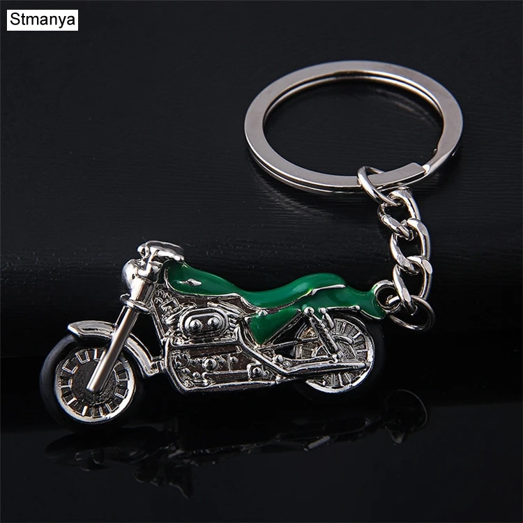 Горный брелок в виде мотоцикла, новая модель, автомобильный брелок, брелок для ключей, очаровательные аксессуары, 3D ремесла, Подарочный Брелок - Цвет: Green