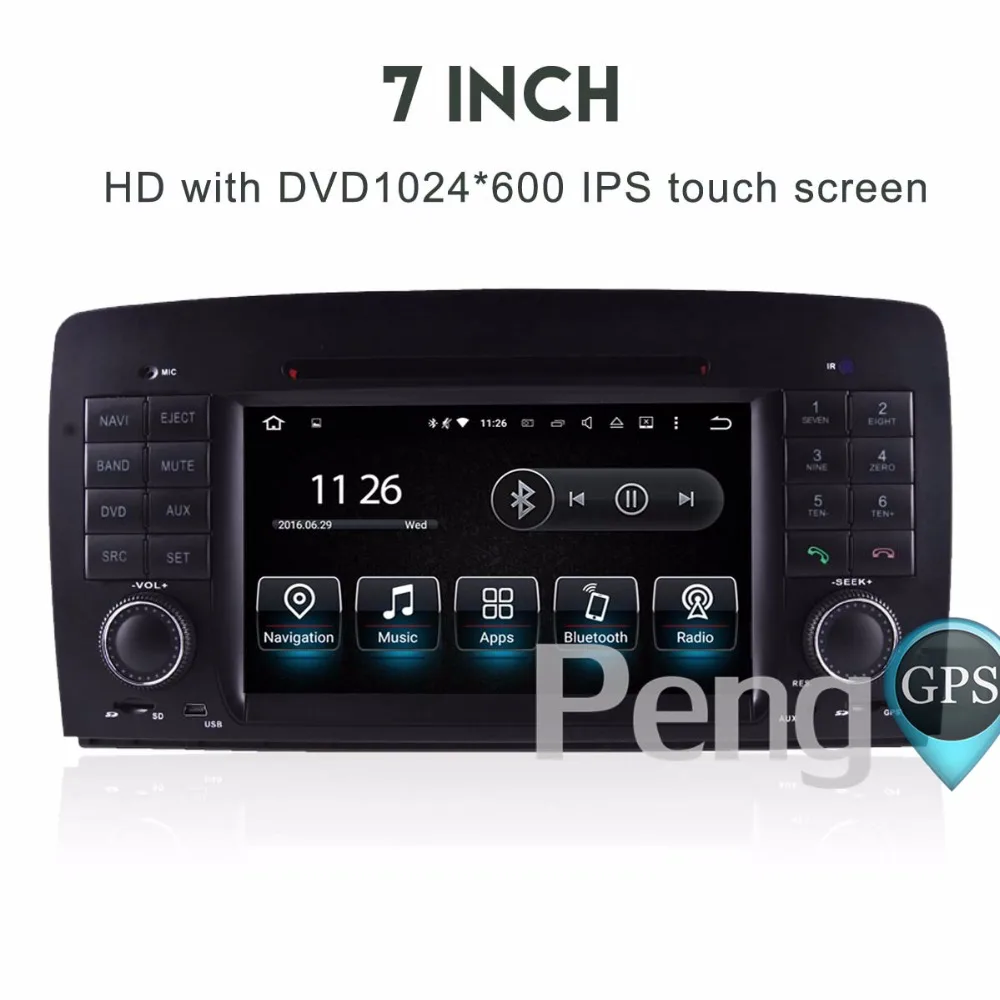 Top Octa Core 7 CD DVD Player 7 Inch 2 Din Stereo Android 8.0 Car Radio for Benz R W251 2006-2012 GPS Navigation Autoradio Headunit 2