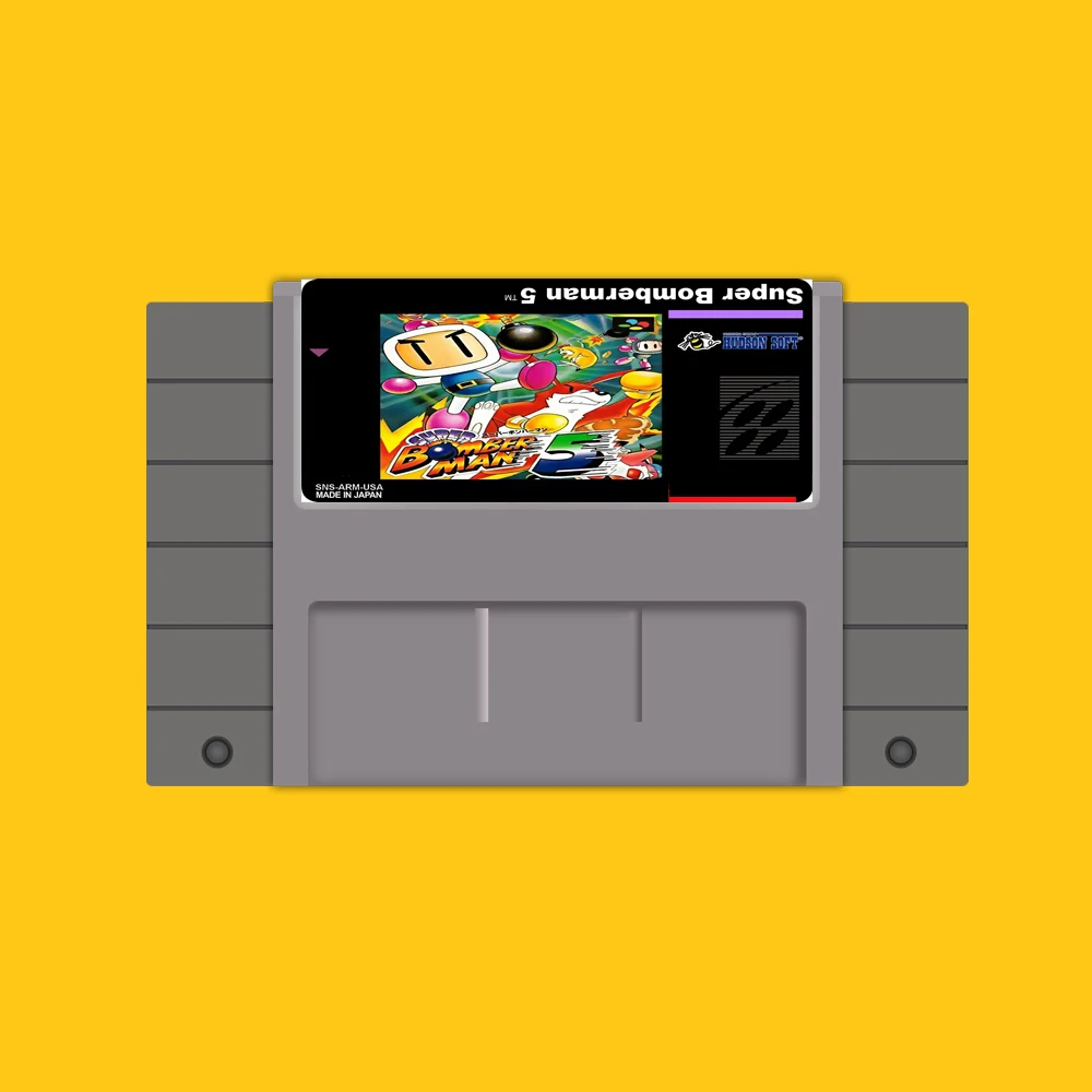 

Super bomberman 5 16 Bit Game Card For USA NTSC Game Player