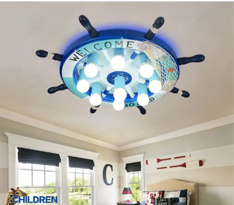 

Modern The Rudder Decorative LED Ceiling Lights For Bedroom Children Kid's Room Home Decorative Surface Mounted Ceiling Lamp