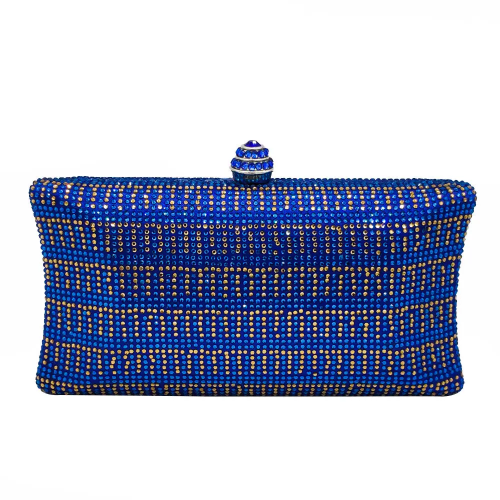 

New European And American Pillow-shaped Evening Bag, Luxurious Satiny Hand Bag, Diamond-encrusted And Eye-catching Chain Bag