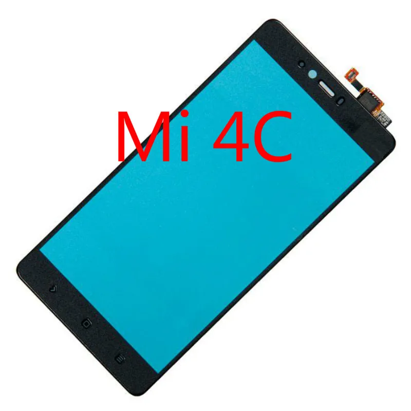 Сенсорный экран для Xiaomi mi 4 4C 4i сенсорный экран панель mi 4C M4C mi 4i 5,0 ''ЖК-дисплей Переднее стекло объектив Запасные части