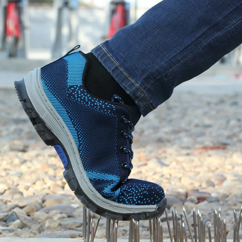 Men Shoes Work Safety Boot Steel Toe Shoes Summer Breathable Flying Woven Anti-smashing Piercing Work Boots Labor Insurance Shoe Men Shoes Work Safety Boot Steel Toe Shoes Summer Breathable Flying Woven Anti-smashing Piercing Work Boots Labor Insurance Shoe