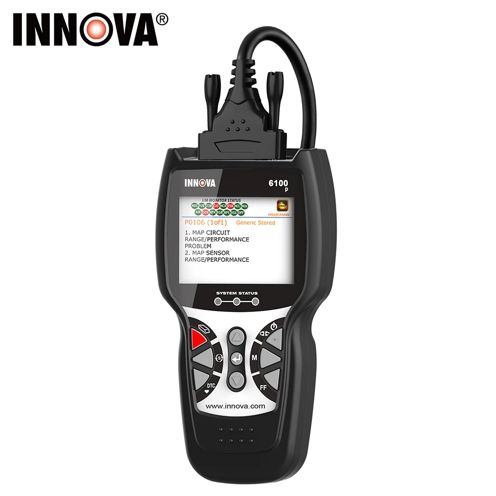 

Innova 6100P Professional OBD2 Scanner Engine Code Read Scanner Tool ABS SRS Scan Oil Service Reset OBD ODB2 Car Diangostic Tool