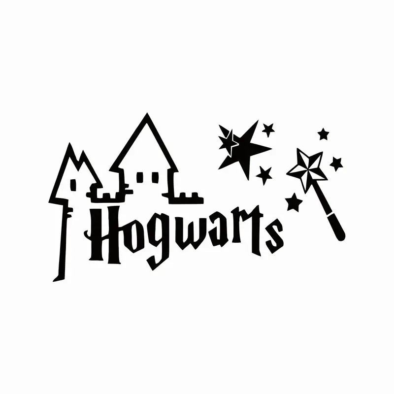 

HARRY POTTER HOGWARTS MAGIC WAND CUT VINYL WALL ART STICKER / DECAL FOR CAR LAPTOP DECOR