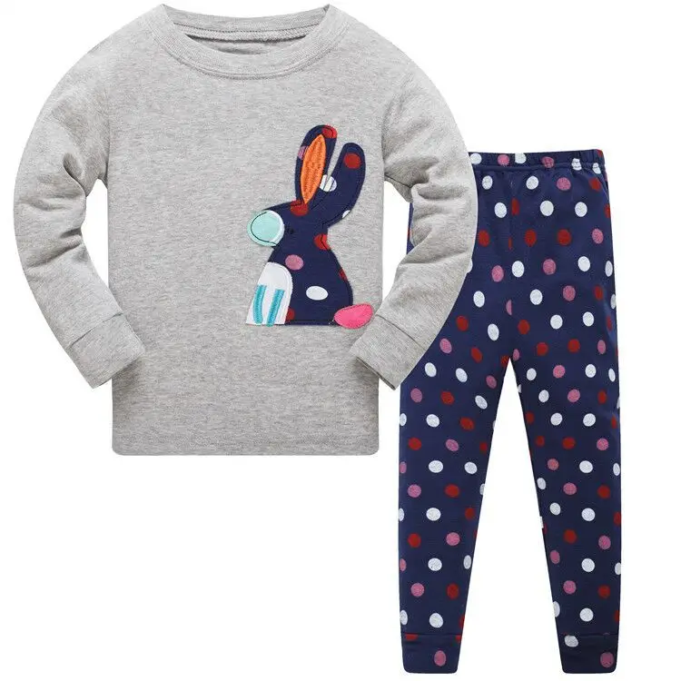 Пижамы для мальчиков и девочек детская одежда для сна с длинными рукавами пижамы для детей пижамы для девочек комплекты пижам для малышей - Цвет: Models 2