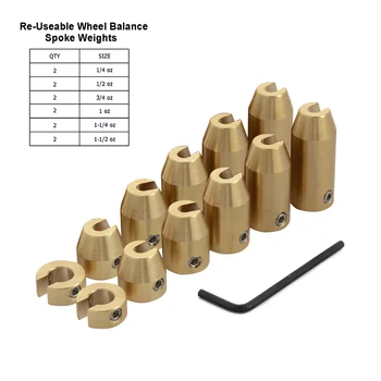 

12PCS Re-usable Motorcycle Brass Wheel Spoke Balance Weights Refill Kit For BMW GS / SUZUKI For KTM For Harley Dual Sport Bikes