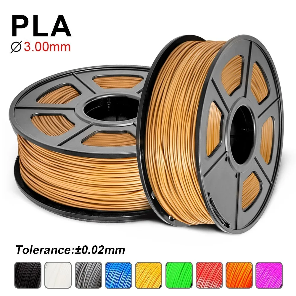 

3.00mm PLA Filament For 3D Printer 1KG/2.2LBS With Spool Plastic PLA Filament For Children Scribble Sublimation Blanks