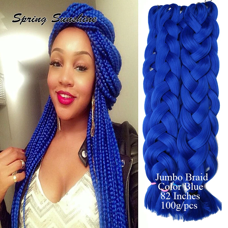 82 Inches Twist Crochet Hair Extensions Synthetic Jumbo Braid