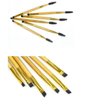 

New Double Ends Makeup Tools Bamboo Brushes Eyelash Lashes Blending Eye Brush Mascara Cosmetic Eyebrow Comb Make up Maquiagem