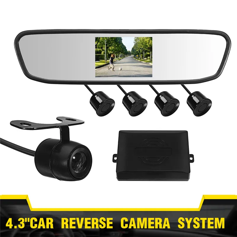 4.3 inch mirror Rearview Backup Camera With Night Vision Car Rear View
