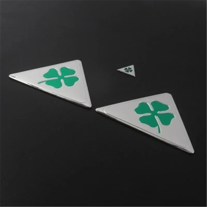 3 шт. для Alfa Romeo Quatrefoil Green Delta 147 156 166 GT Автомобильная боковая защита от брызг эмблема