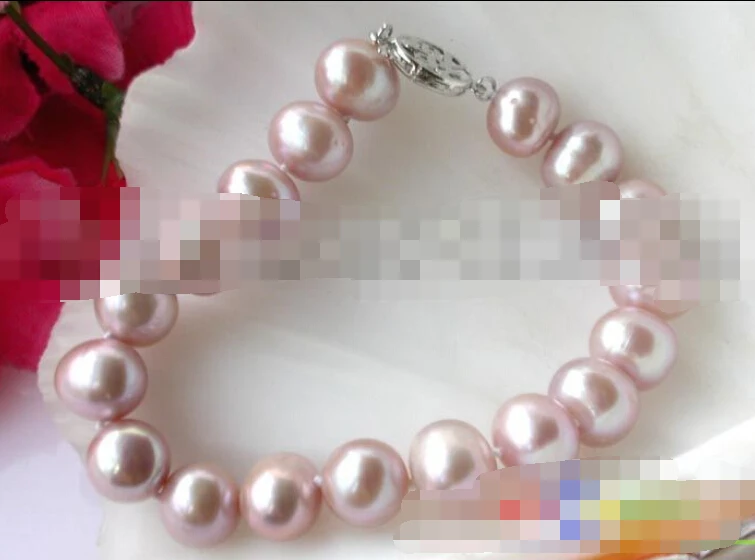 

0708 ROUND LAVENDER FRESHWATER CULTURED PEARL BRACELET BANGLE