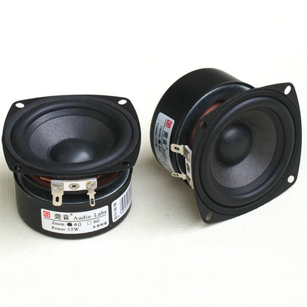 

2PC HIFI COLLEGE DIY 3 inch 2.0 full range speaker 5-15W 4 / 8 ohm