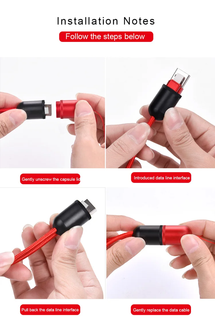 Oatsbasf 2.1A Быстрая зарядка USB кабель для передачи данных для iPhone X 8 7 6 5S 6s Plus ipad air шнур скрытый дизайн капсулы кабель для мобильного телефона