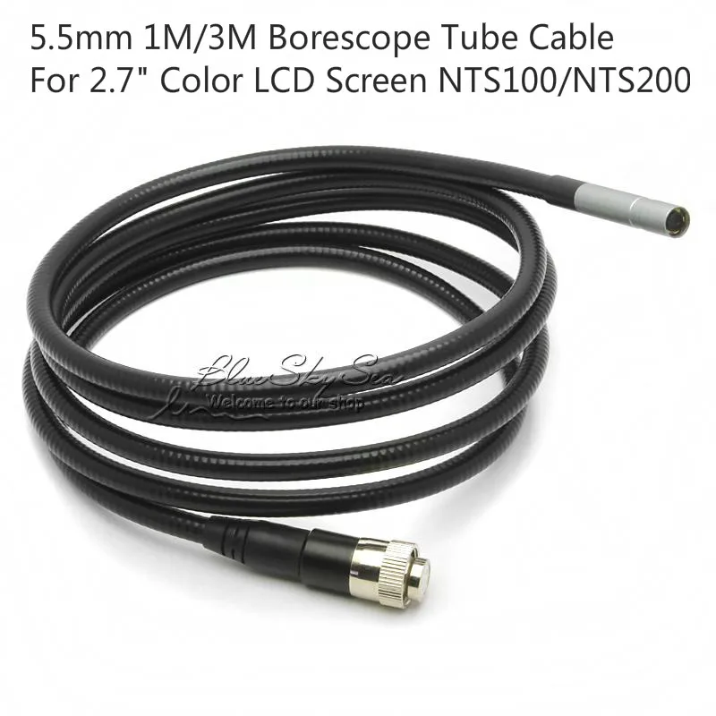 

5.5mm 1M 3M Borescope Tube Cable For 2.7" Color LCD Screen NTS100 NTS200 Endoscope DVR Snake Inspection Camera