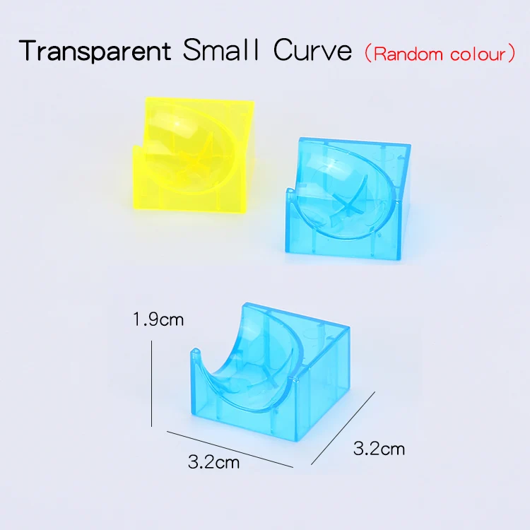 Крупные частицы большие строительные блоки кирпичные части мраморный трек Запуск шары лабиринты трек Воронка совместимые дублированные игрушки для детей - Color: T-small curve