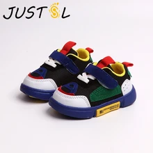 JUSTSL Осенняя детская обувь с мягкой подошвой для маленьких мальчиков и девочек; спортивная обувь; удобные кроссовки; размеры 15-25