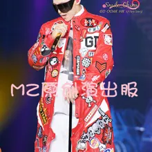 S-XXXL! Мужская красная ткань цельная мужская кожаная куртка бренд для певицы для сцены костюмы Тренч костюмы одежда