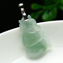 Натуральный восковой тип льда жадеитовая подвеска в аутентичной Бирме колье с кулоном ведьмы фукурокуджу Тыква