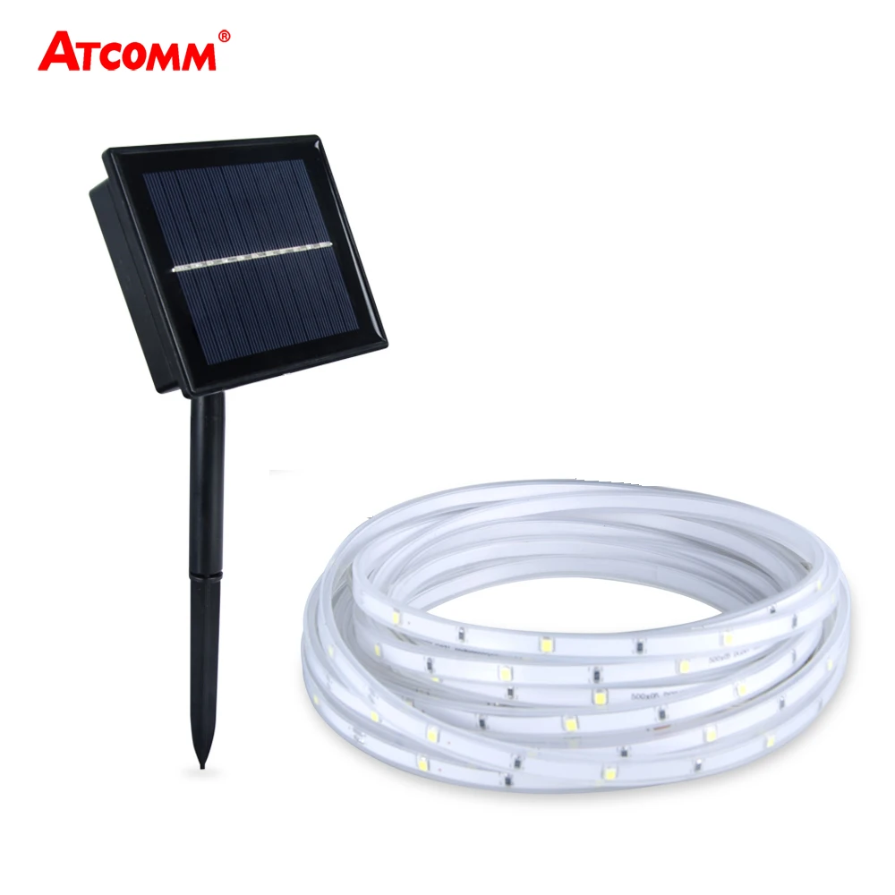 2835 RGB Solar LED Strip Lawn Lamp 5 Meters IP68 Waterproof 100 LEDs 2