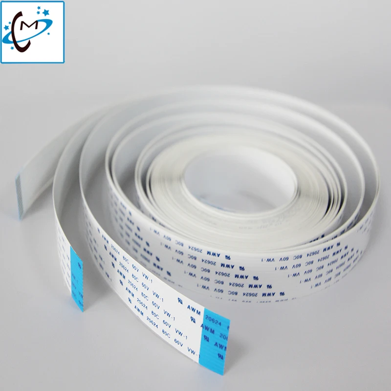 

5PCS 14P 16P 18P long date cable for Crystaljet 3000 4000 5000 inkjet printer FFC flat Long data cable (14P/16P/18P 5500mm A)