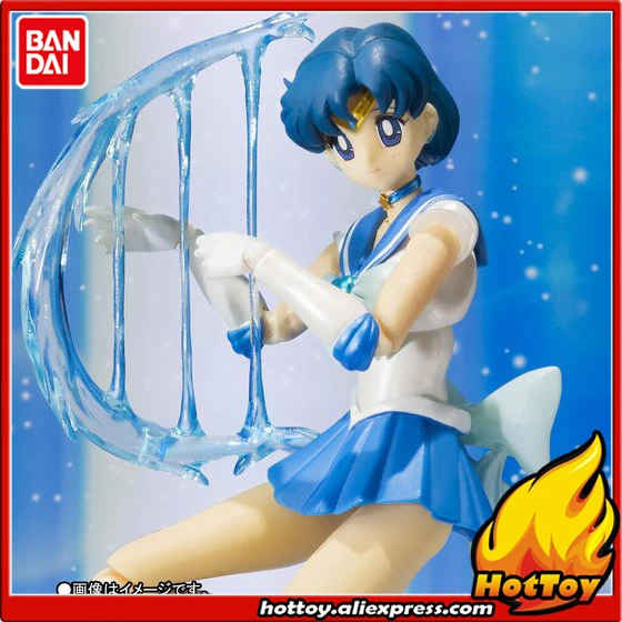 100% Оригинальные Bandai Tamashii Наций S. h. figuarts (СВЧ) фигурку-Супер Сейлор Mercury от "Сейлор Мун супер"
