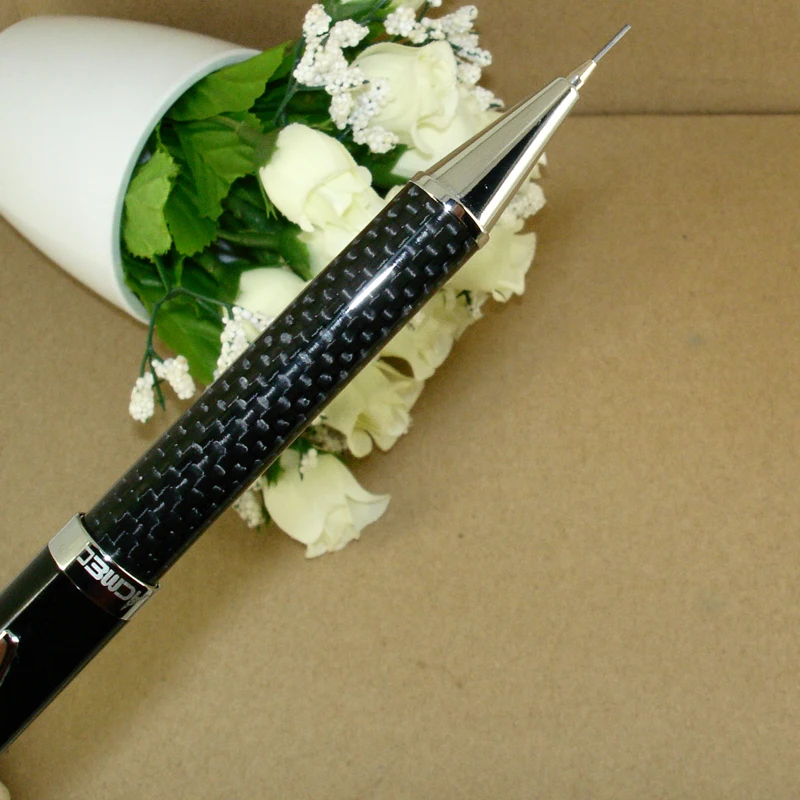 ACMECN высококачественный металлический черный карбоновый твист карандаш уникальный дизайн фирменные офисные канцелярские принадлежности 0,7 мм механический свинцовый карандаш