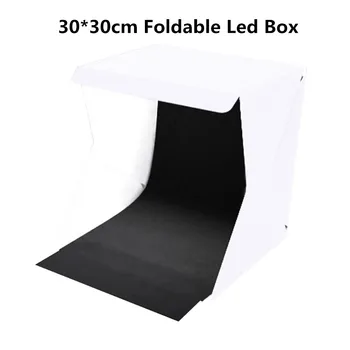 

Tabletop 30*30cm Led Light Mini Photo Box Shooting Light Box Softbox Tent Lightbox Soft Box Accessories Lightbox