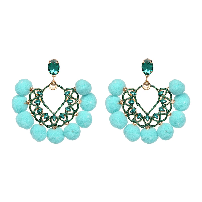 Bohemian Big Maxi Earrings New Statement Earring Jewelry Factory Wholesale Crystal Drop Earrings oorbellen
