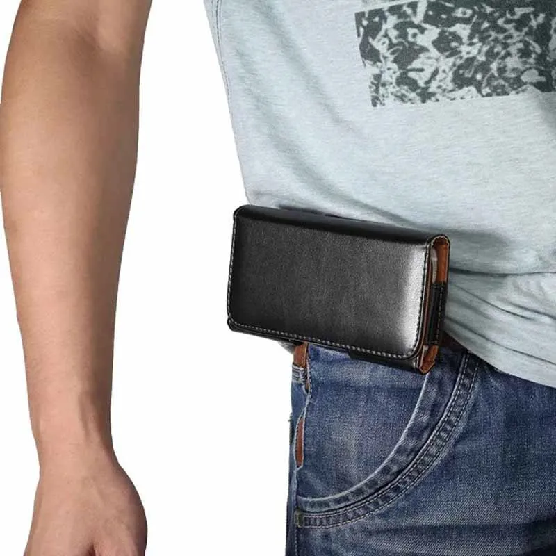 Phone Pouch Waist Case for Samsung galaxy Note 10 Leather Case for Samsung galaxy Note 10 Plus Flip Cover Holster Belt Phone Bag