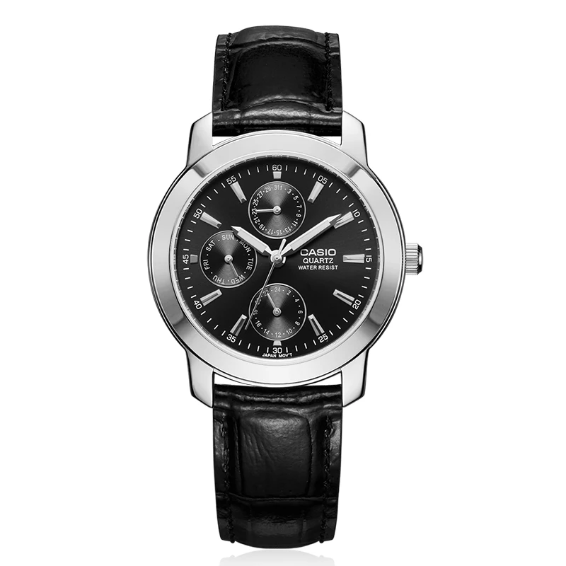 Casio Часы мужские кварцевые часы ремень бизнес элегантный жизнь