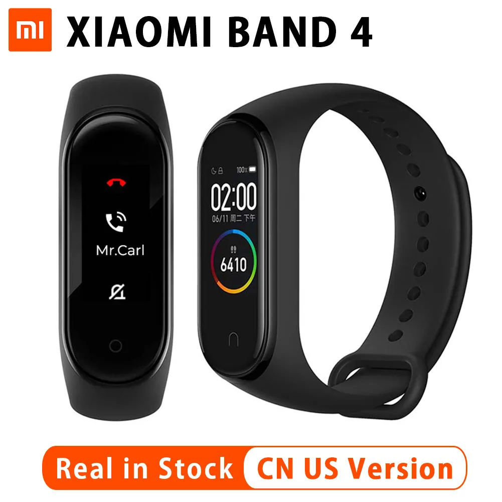 

Original 2019 Newest Xiao Mi Mi Band 4 135mAh Color Touch Screen Bluetooth 5.0 Fitness Tracker Sports Smart Bracelet Smart Watch